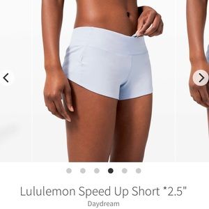 Lululemon Speed Up LR Short 2.5” Lined